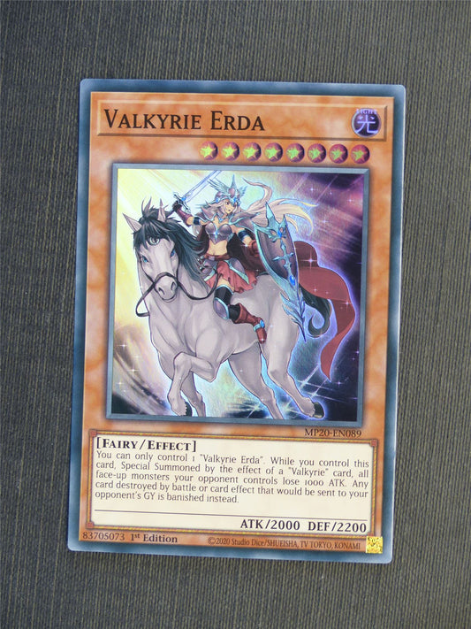 Valkyrie Erda MP20 Super Rare - 1st ed - Yugioh Cards #5GN