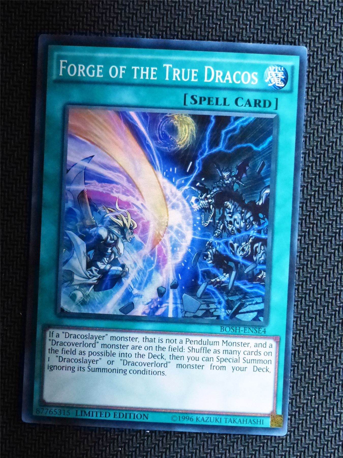 Forge of the True Dracos - BOSH - Super Rare - Yugioh Card # 1G80