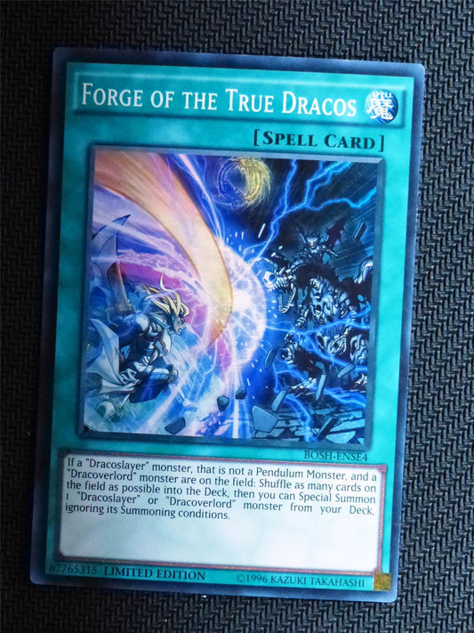 Forge of the True Dracos - BOSH - Super Rare - Yugioh Card # 1G80