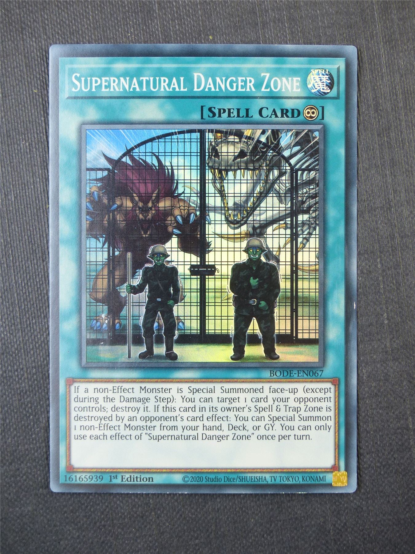 Supernatural Danger Zone - Yugioh Card #9HH