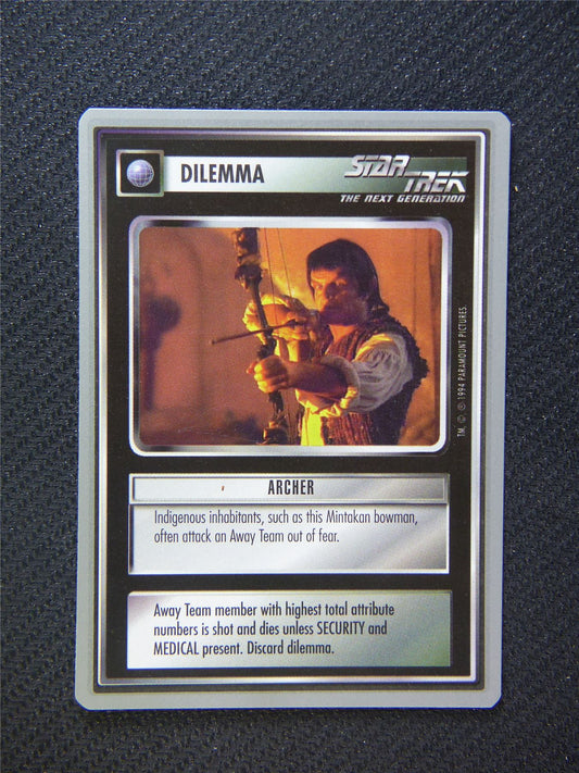 Dilemma Archer - Star Trek Silver Border Card Decipher #2E2