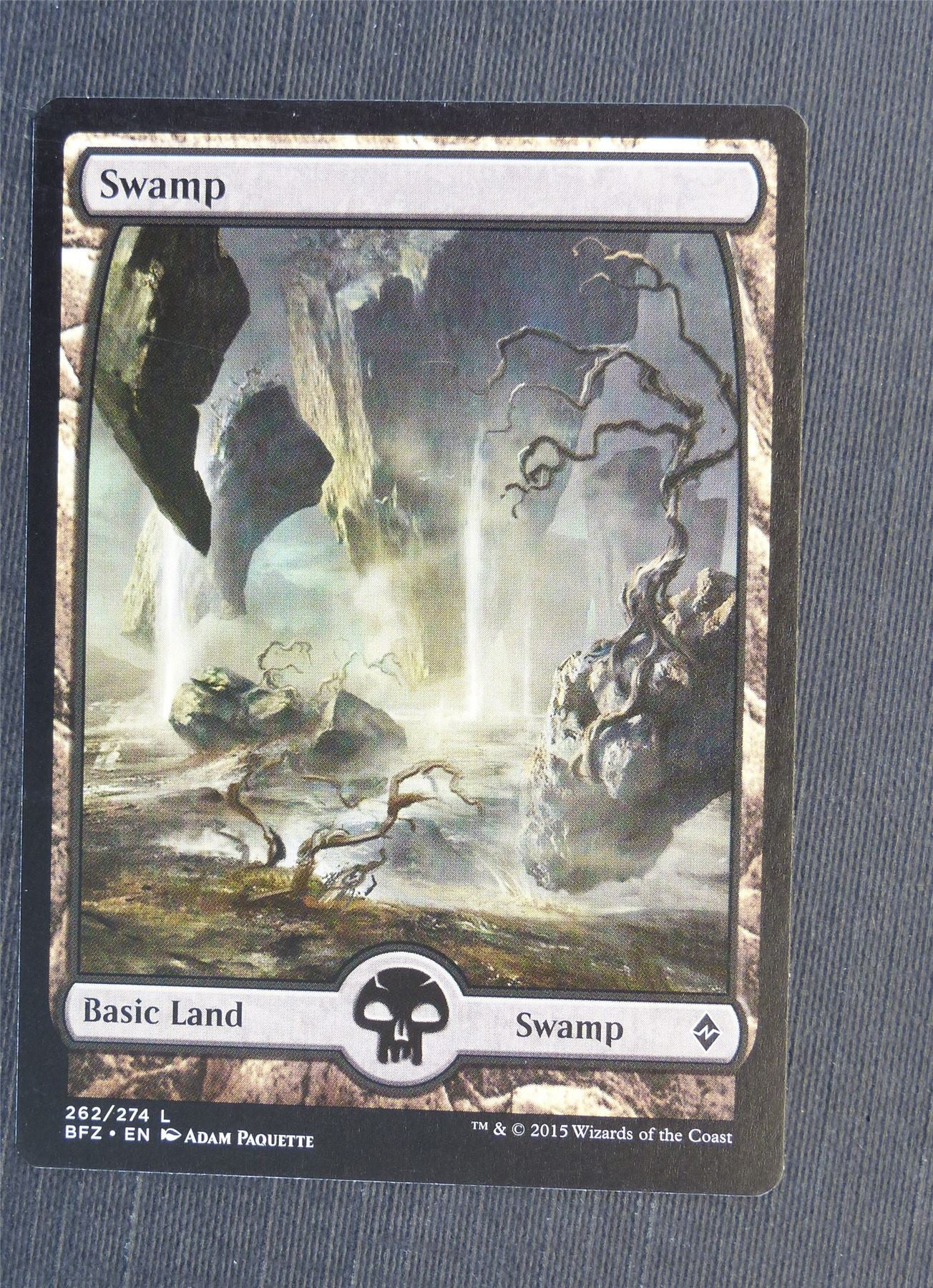 Swamp Full Art 262/274 - Mtg Magic Cards #5EO