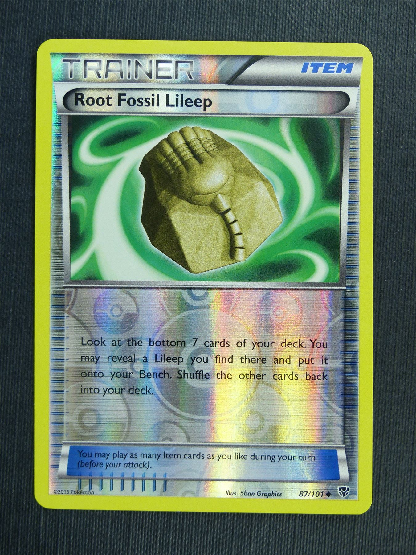 Root Fossil Lileep 87/101 Reverse Holo - Pokemon Cards #5NR