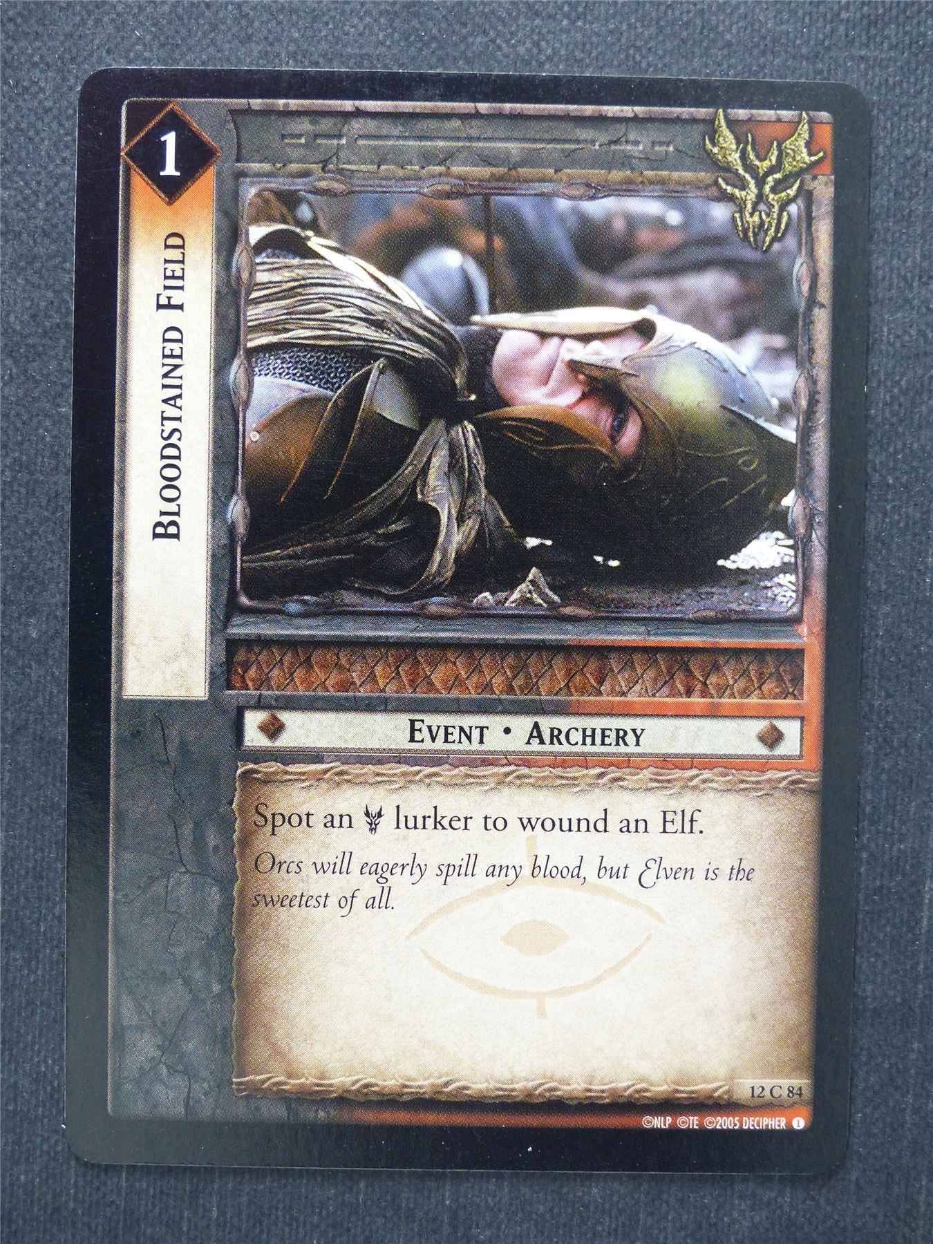 Bloodstained Field 12 C 84 - LotR Cards #LS