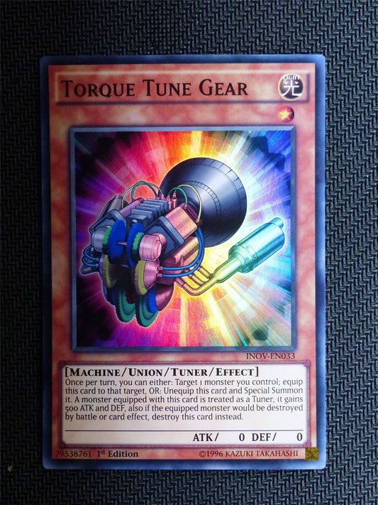 Torque Tune Gear - INOV - Super Rare - Yugioh Card # 1C89