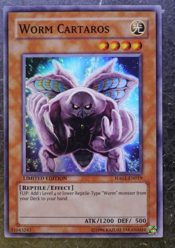 Yugioh Cards: WORM CARTAROS HA01 SUPER RARE # 2J17