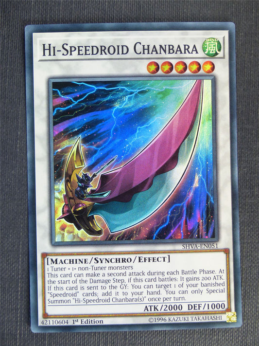 Hi-Speedroid Chanbara SHVA Super Rare - 1st ed - Yugioh Cards #2SG