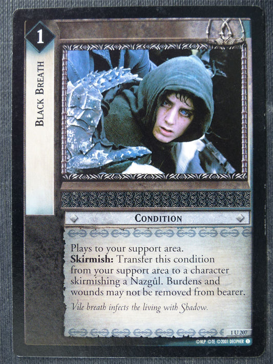 Black Breath 1 U 207 - LotR Card #48B