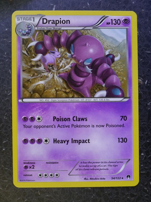 Pokemon Cards: DRAPION 54/122 RARE # 7A77