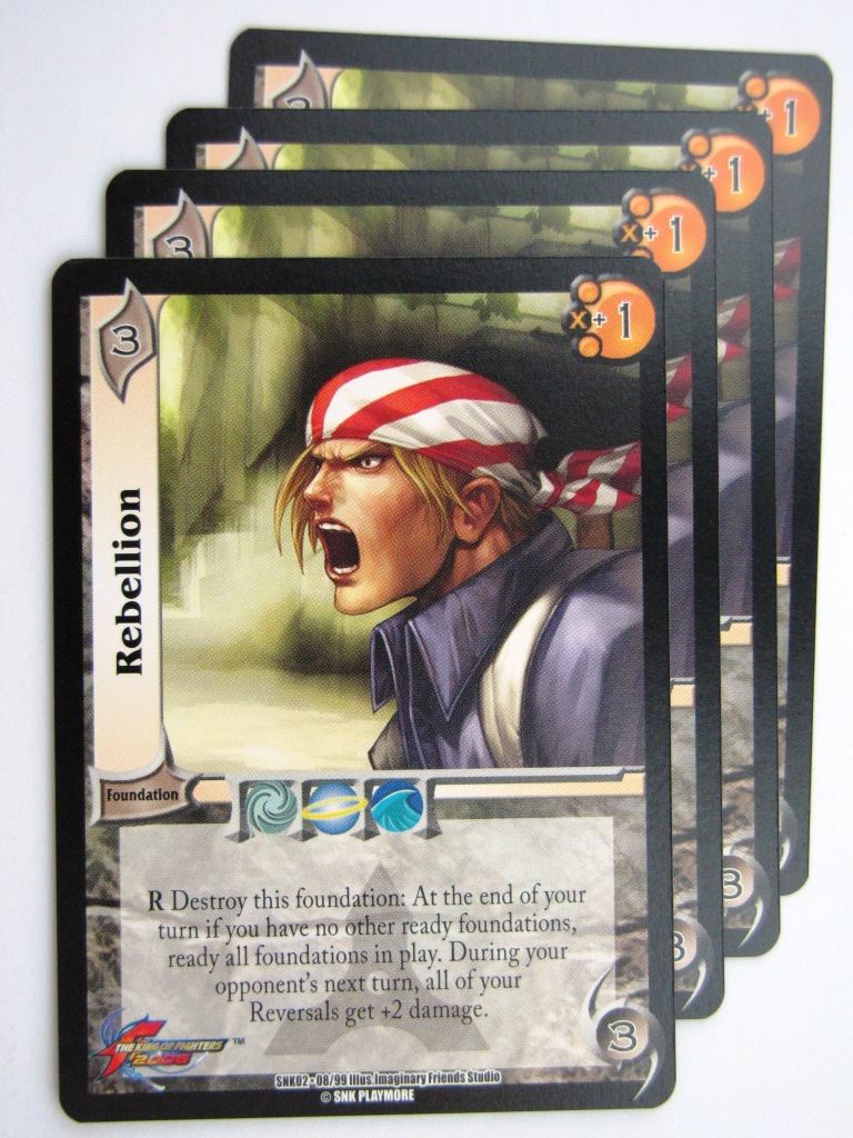 UFS Cards: REBELLION 08/99 x4 # 28H29