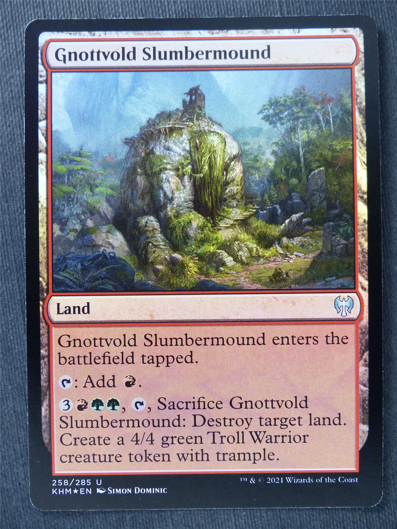 Gnottvold Slumbermound Foil - Mtg Magic Cards #Y8