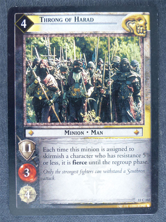 Throng of Harad 11 C 102 - played - LotR Cards #UI