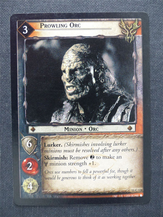 Prowling Orc 11 C 136 - LotR Cards #M6