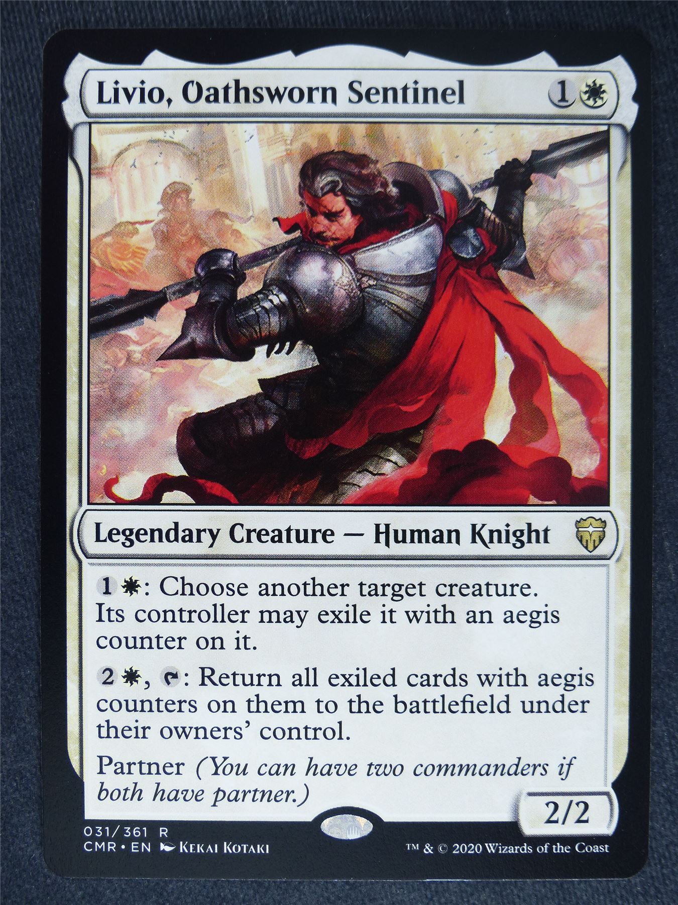 Livio Oathsworn Sentinel - Mtg Magic Cards #12