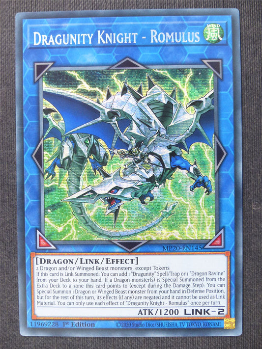 Dragunity Knight - Romulus MP20 Secret Rare - 1st ed - Yugioh Cards #2KW