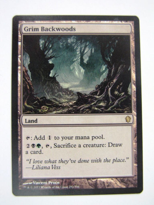 MTG Magic Played Cards: GRIM BACKWOODS # 6I82