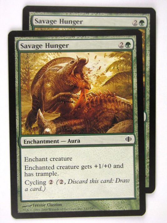 MTG Magic: The Gathering Cards: SAVAGE HUNGER x2: ALA