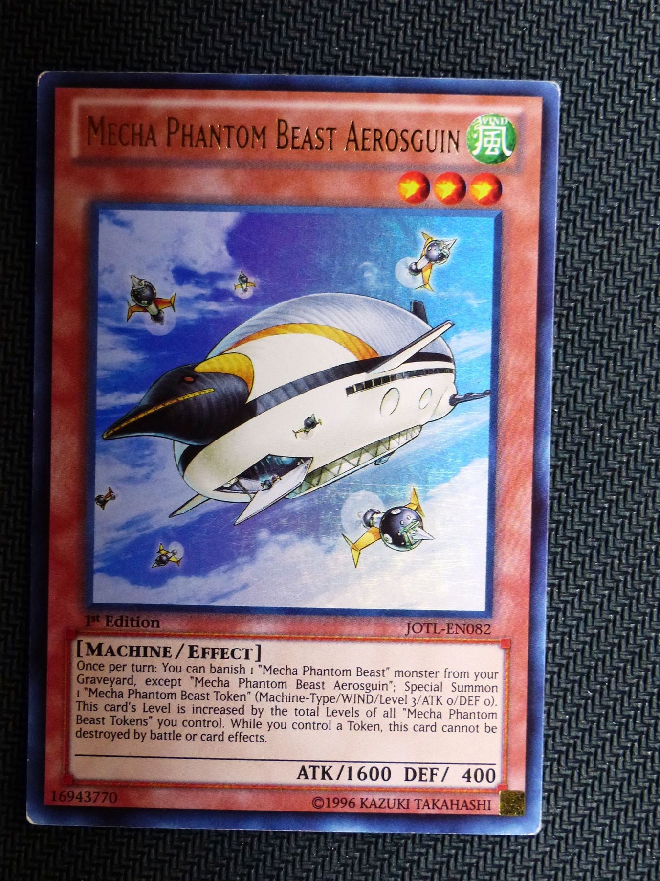 Mecha Phantom Beast Aerosguin - JOTL - Ultra  Rare - Yugioh Card # 1F71