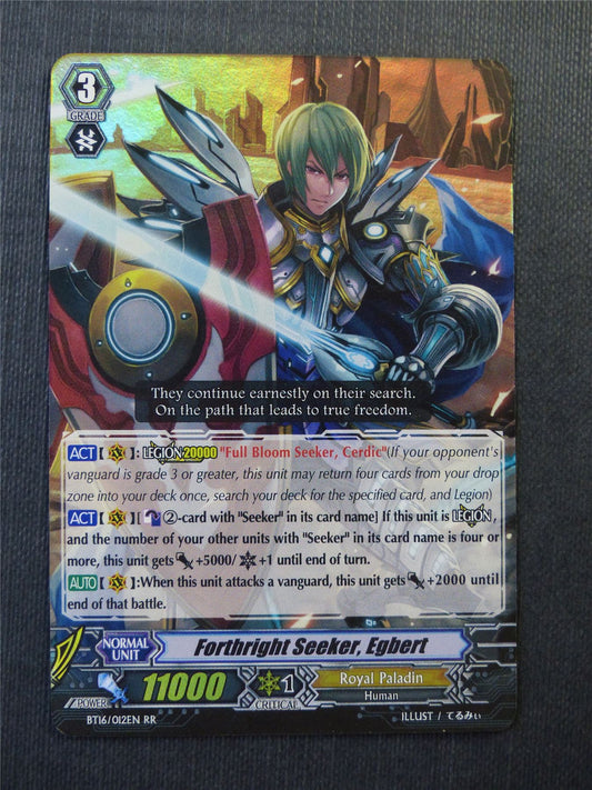 Forthright Seeker Egbert BT16 RR - Vanguard Cards #Z3