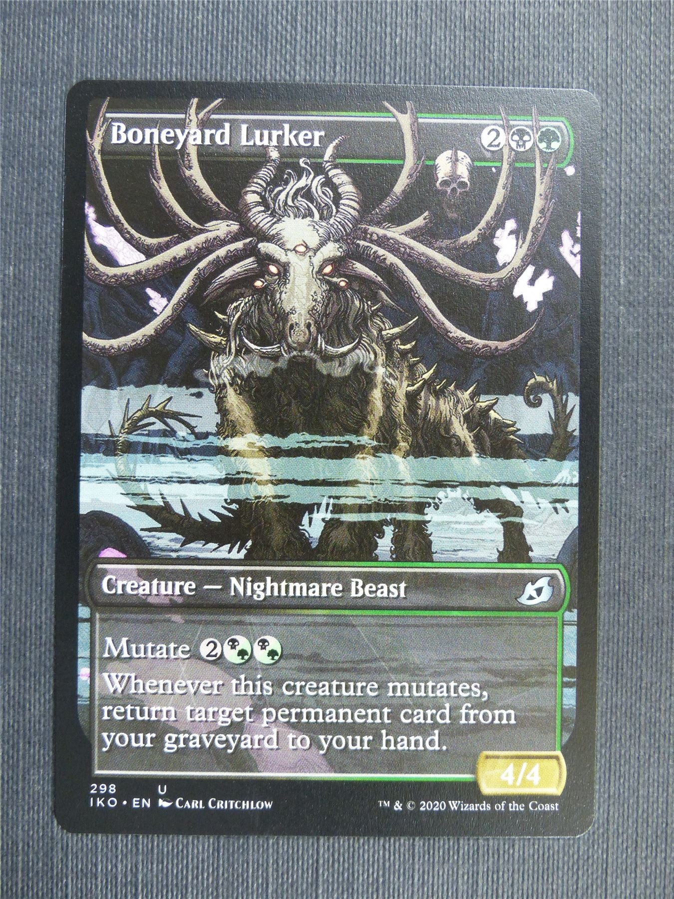 Boneyard Lurker Showcase - IKO Mtg Card