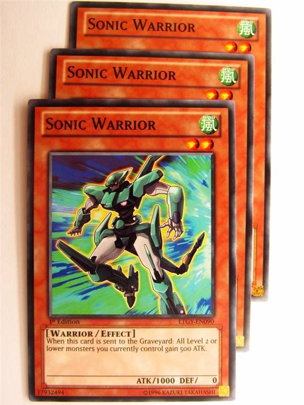 SONIC WARRIOR x3 LTGY - Yugioh Card