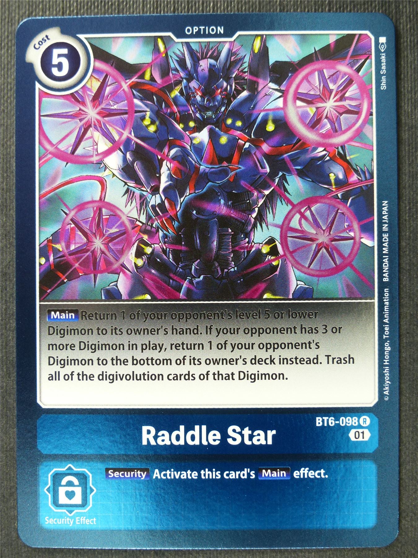 Raddle Star BT6-098 R - Digimon Card #273