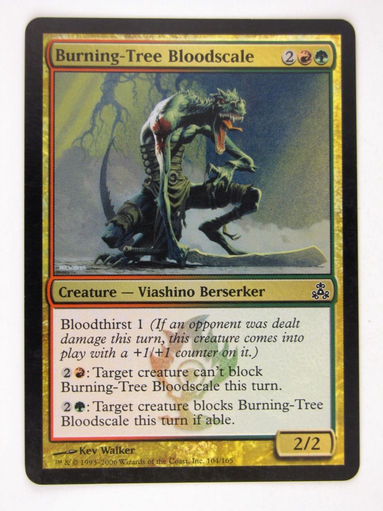 Mtg FOIL - BURNING-TREE BLOODSCALE - played
