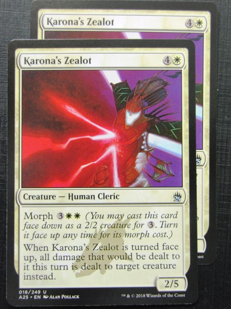 karona's Zealot x2 - Masters 25 - Mtg Card # 10A90