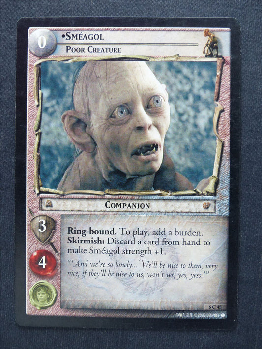 Smeagol 6 C 45 - LotR Cards #KB