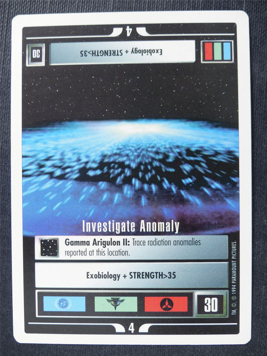 Investigate Anomaly - Star Trek Card #4XE