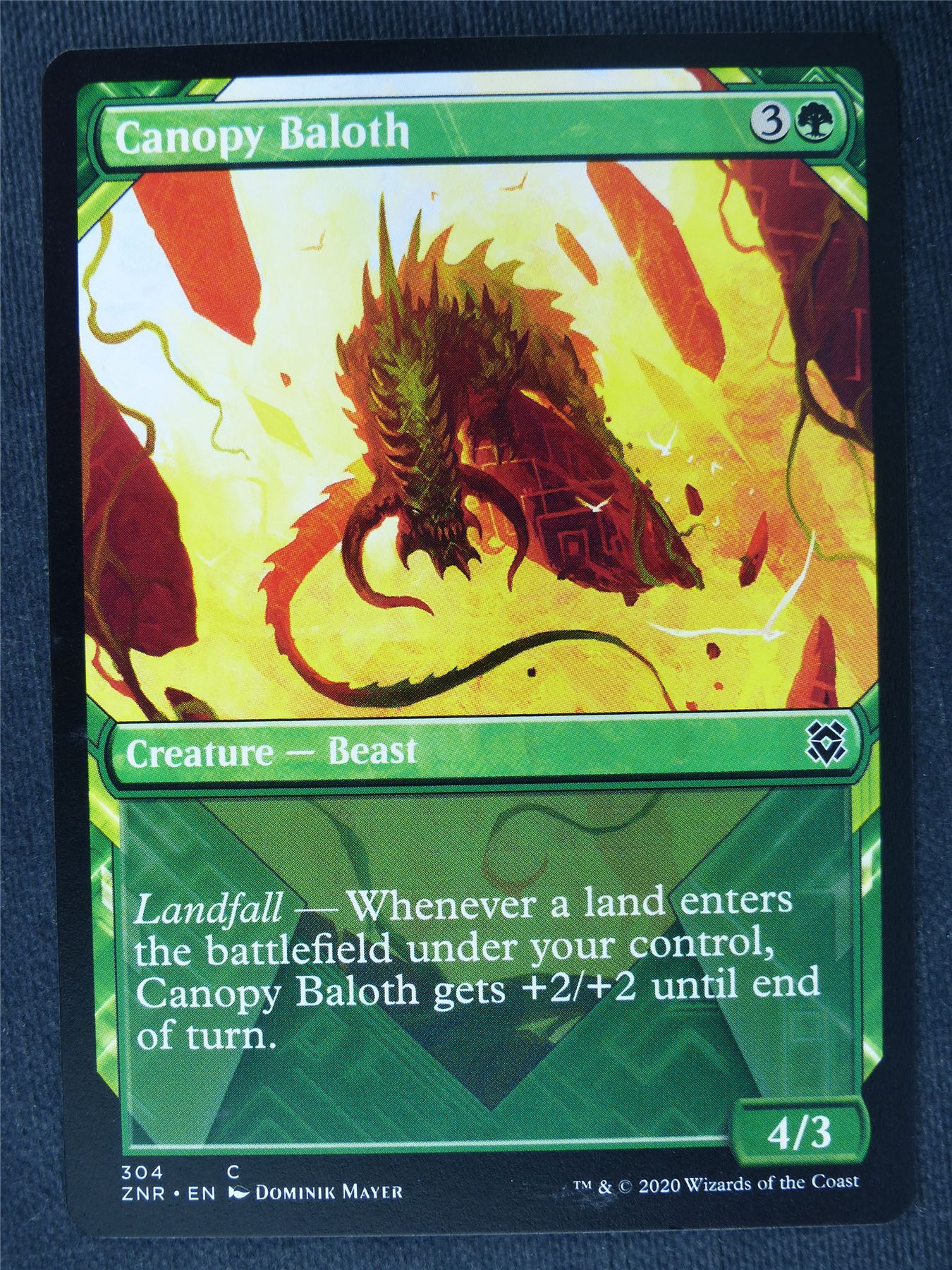 Canopy Baloth Showcase - Mtg Magic Cards #NF