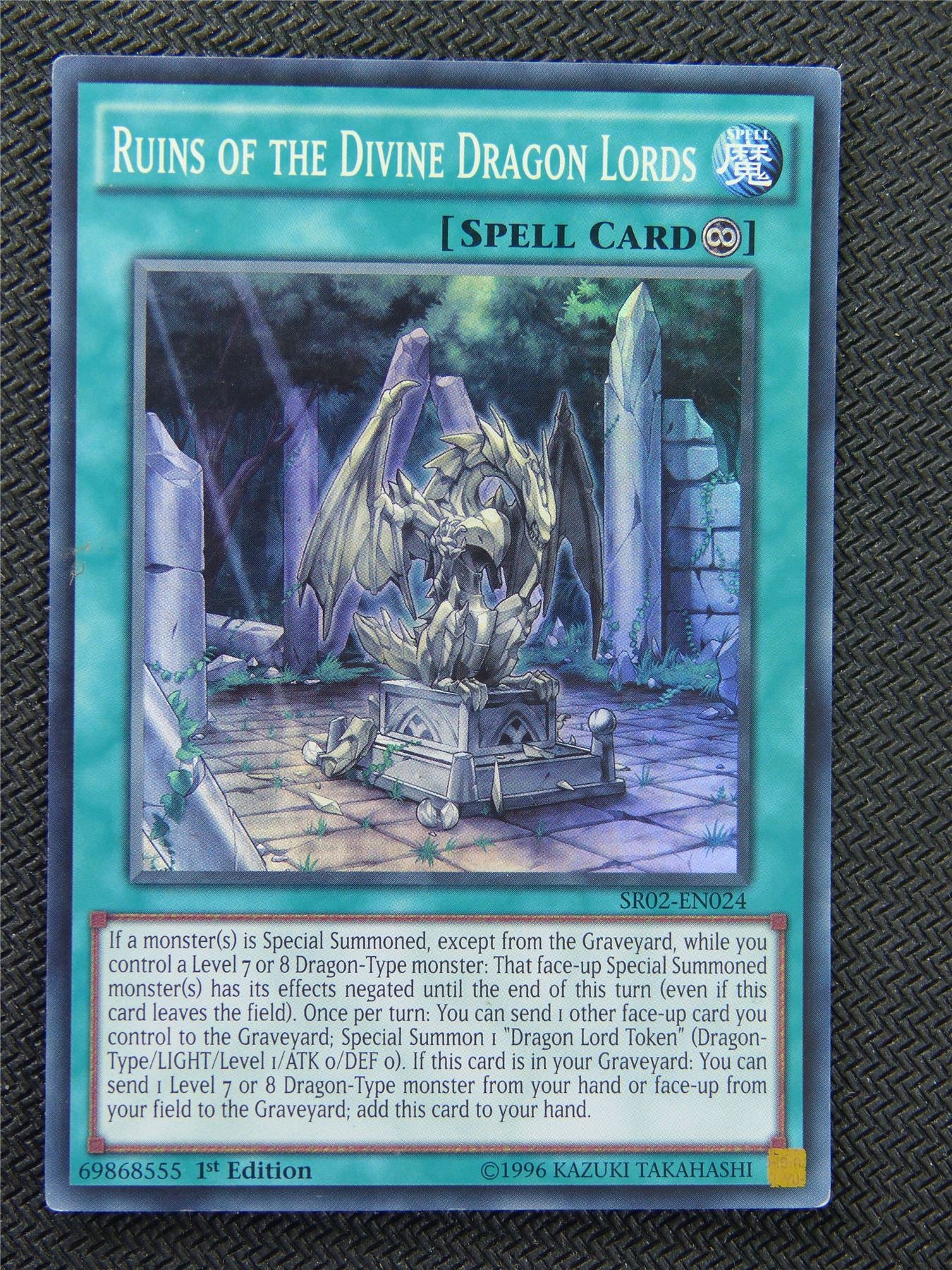 Ruins Of The Divine Dragon Lords SR02 Super Rare - 1st ed - Yugioh Card #8P8