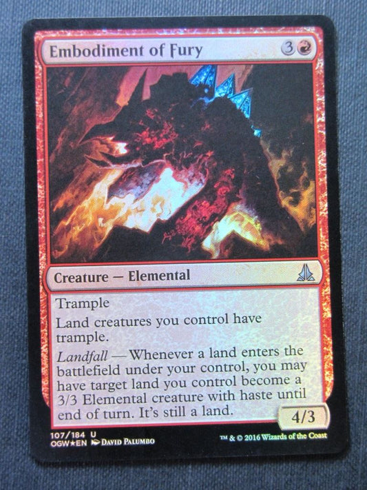 Embodiment of Fury Foil - Mtg Magic Cards # 9A100