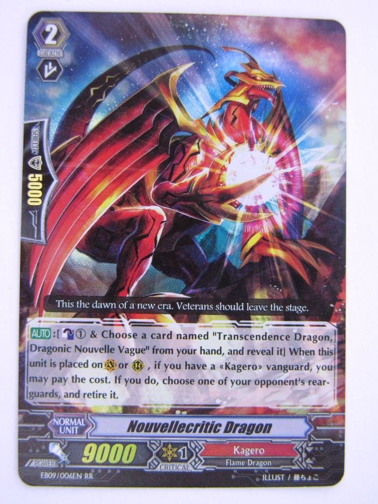 Vanguard Cards: NOUVELECRITIC DRAGON EB09 RR # 3E70