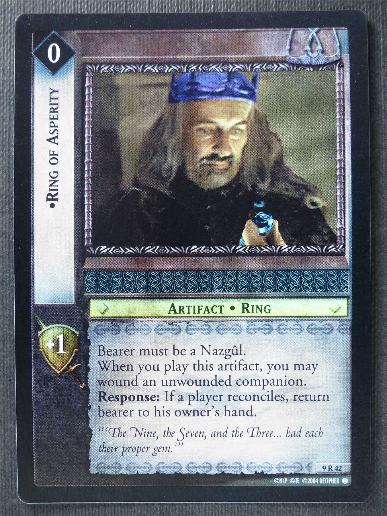 Ring of Asperity 9 R 42 Foil - LotR Card #3DZ