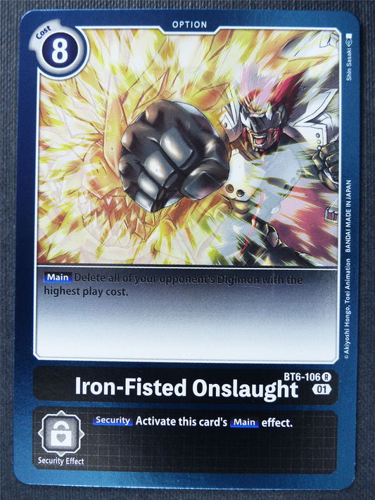 Iron-Fisted Onslaught BT6-106 R - Digimon Card #26R