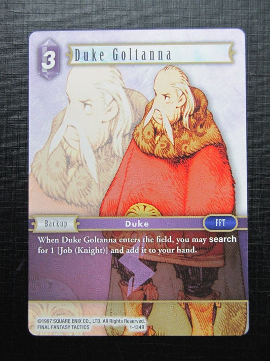 Final Fantasy Cards: DUKE GOLTANNA 1-134R # 25B35