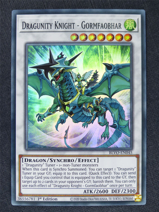 Dragunity Knight - Gormfaobhar Super Rare - Yugioh Cards #WS