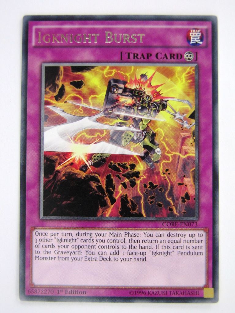 Yugioh Cards: IGKNIGHT BURST CORE RARE # 2E64