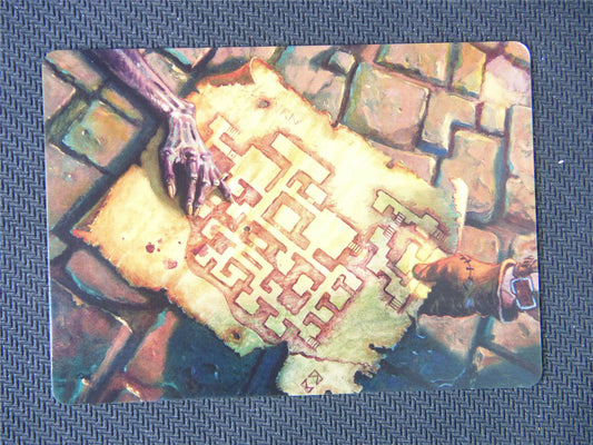 Dungeon Map Art Card #57 - Adventures in the Forgotten Realms Art Series - Mtg Card #3FS