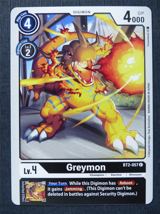 Greymon BT2-057 C - Digimon Cards #SE