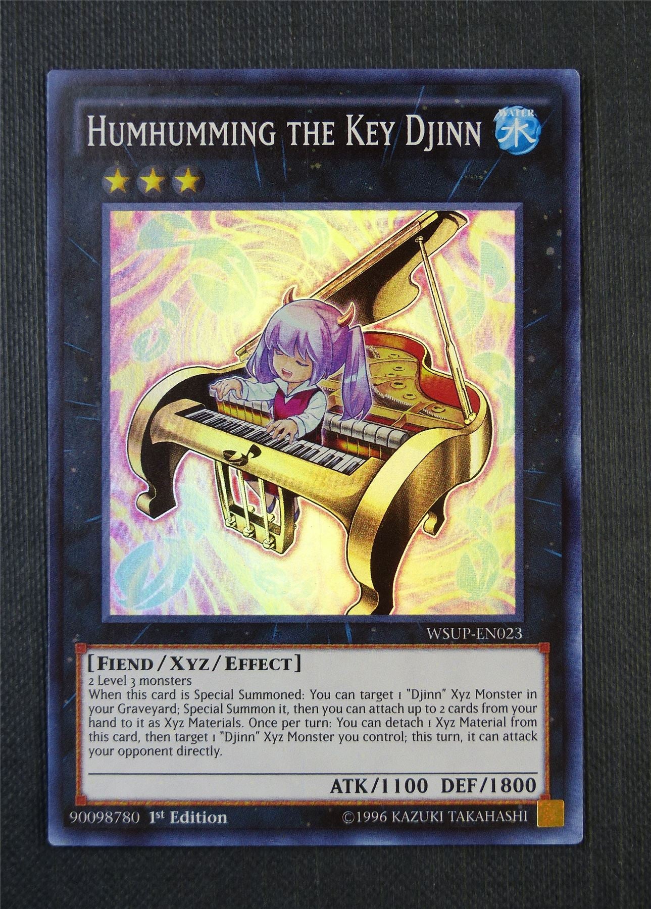 Humhumming the Key Djinn WSUP Super Rare 1st Ed - Yugioh Card #7E7