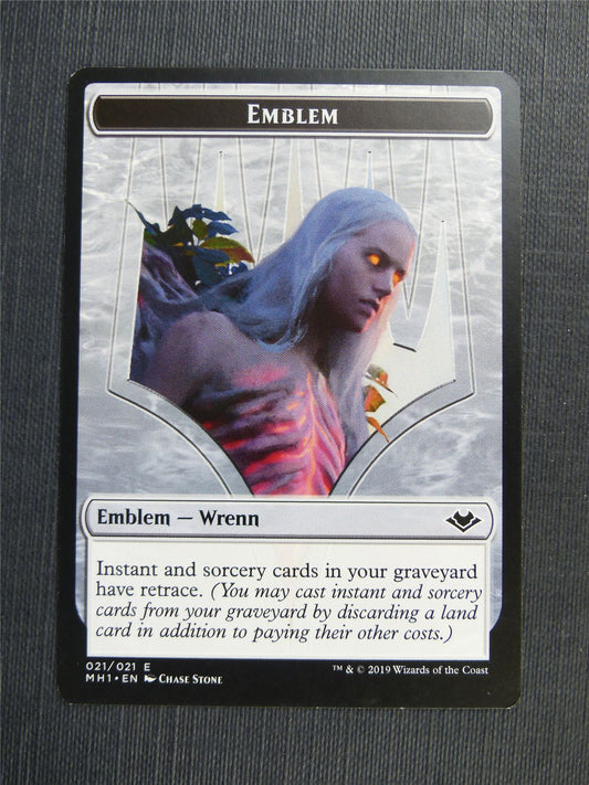 Wrenn Emblem / Zombie - Mtg Magic Token Cards #4O8