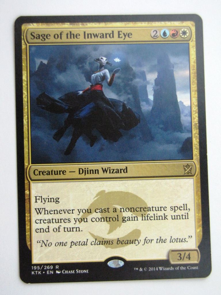 MTG Magic Played Cards: SAGE OF THE INWARD EYE # 26A7