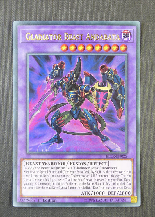 Gladiator Beat Andabata BLLR 1st Ed - Ultra Rare - Yugioh Card #7EG