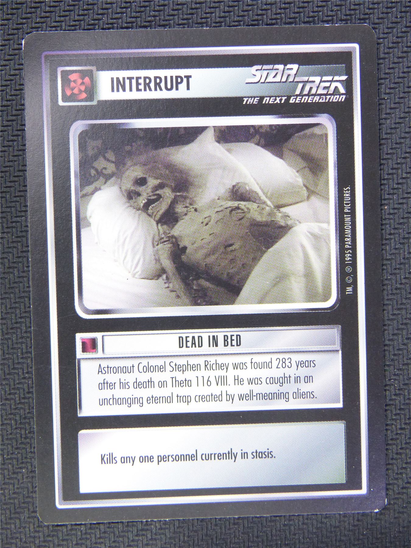 Interrupt Dead in Bed - Star Trek CCG Next Gen #53Z