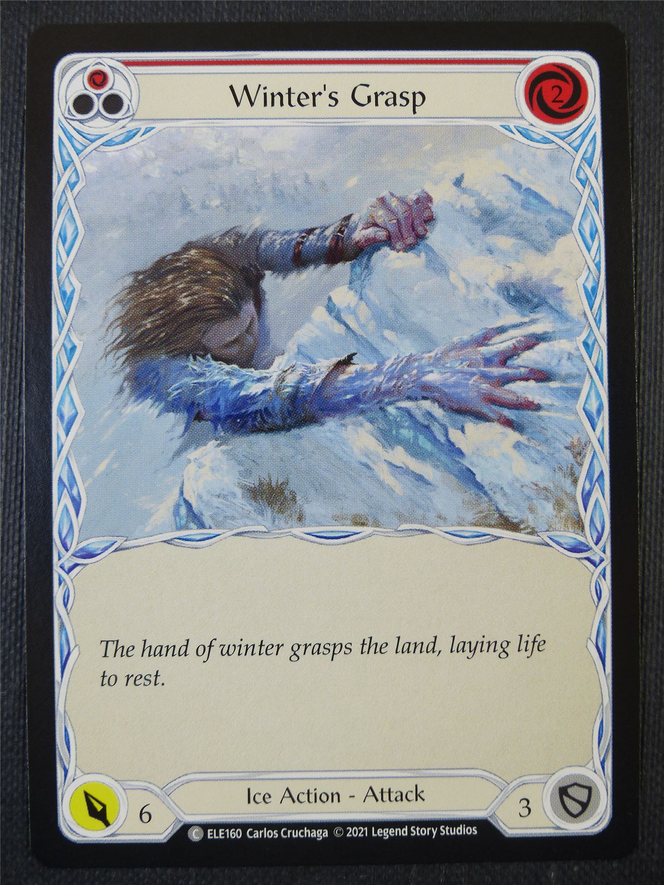 Winter's Grasp - Red - Tales of Aria 1st ed - Flesh and Blood Card #63Q