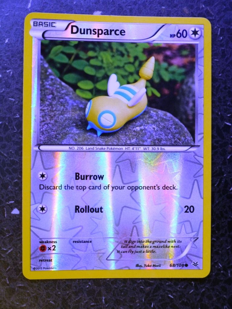 Pokemon Cards: DUNSPARCE 68/108 REVERSE HOLLOW # 4G86