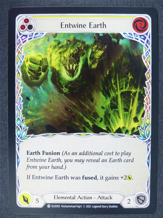 Entwine Earth C Foil Yellow - 1st Ed Tales of Aria - Flesh and Blood