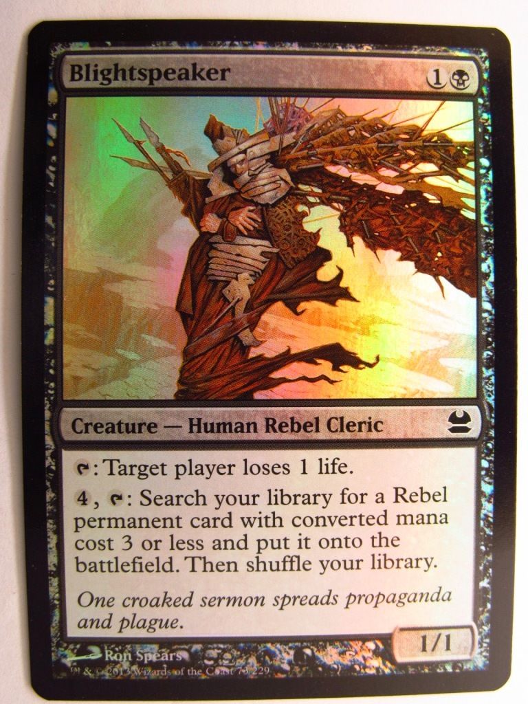 MTG magic the gathering CCG: BLIGHTSPEAKER FOIL: MODERN MASTERS